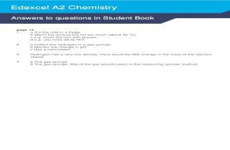 Edexcel A2 Chemistry Student's Book (Answers)