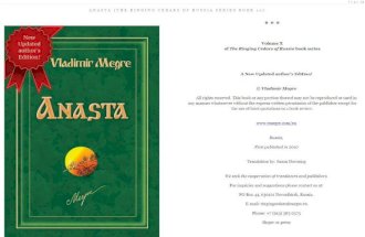 Anasta - Book 10 - Vladimir Megre (Ringing Cedars)