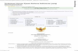 Pedoman Umum Ejaan Bahasa Indonesia Yang Disempurnakan - Wikisource Bahasa Indonesia