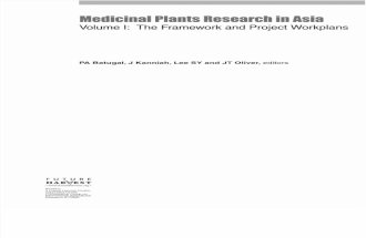 944 Medicinal Plants Research in Asia.vol. I.the Framework and Project Workplans