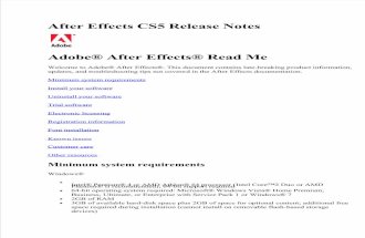 Adobe After Effects CS5 — Lisez-moi