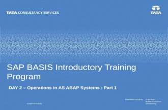 SAP BASIS Introductory Training Program - Day 2