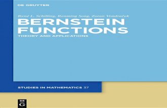 (de Gruyter Studies in Mathematics )Rene Schilling-Bernstein Functions Theory and Applications-Gruyter(2010)
