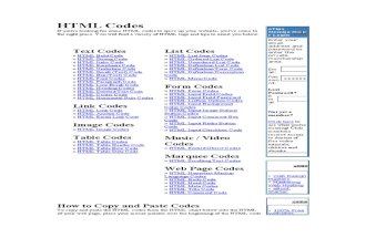 HTML Codes ac