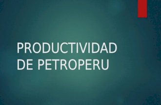 Productividad de Petroperu