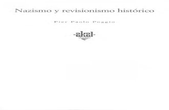 Nazismo y Revisionismo Histórico. Pier Paolo Poggio, 2006