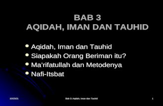5 Bab 3 Aqidah Iman Dan Tauhid1