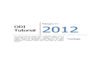 ODI - Configurando Topologia