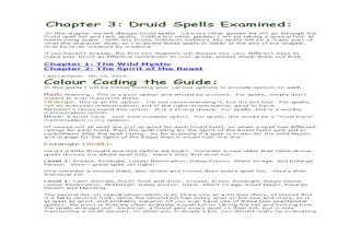 Treantmonk's Druid Handbook Part 3 Druid Spells Examined