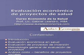 Evaluación Económica de Proyectos de Salud (1)