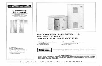 Kenmore Power Miser 9 #153.327466 Manual