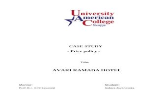 Avari Hotel Case Study