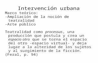Intervención Urbana