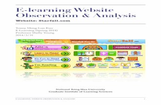 E-learning Website Observation & Analysis: Starfall.com