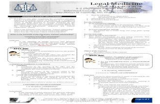 LEGALMED_4-2 Physician Patient Relationship, Informed Consent and Advanced Directives