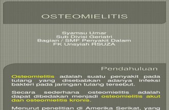 Osteomielitis (Dr. Syamsu Umar, Sppd)