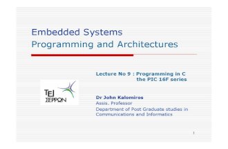 Lecture Embedded Kalomiros 3