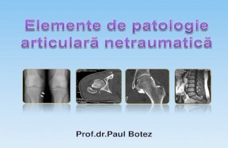 Elemente de Patologie Articulara Netraumatica Ppt