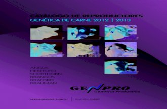 Catalogo Carne Genpro 2012