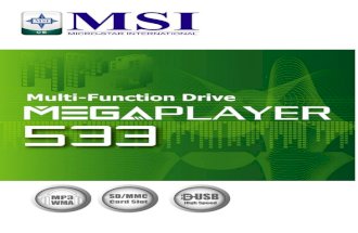MSI Megaplayer MS-5533 manual