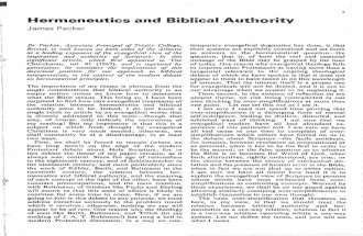 Themelios1.1_James Packer - Hermeneutics and Biblical Authority