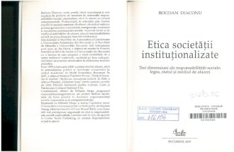 5. Etica Societatii Institutionalizate (Bogdan Diaconu)