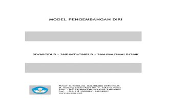 Model Pengembangan Diri Dok Tunas63
