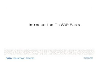 SAP Basis Training for Beginners (Document by TCS)
