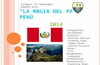 La Magia de Perú Leng.diferencial