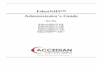 Accedian NID User Manual
