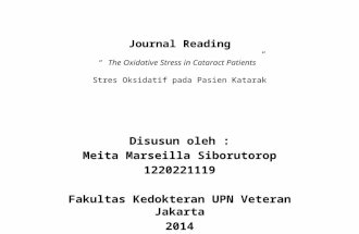 Journal Reading, mata, katarak dan stres oksidatif