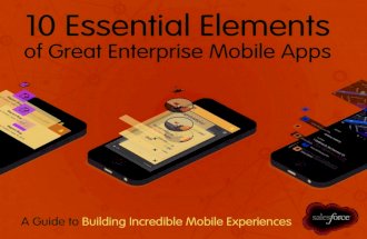 10 Essential Elements of Great Enterprise Mobile Apps