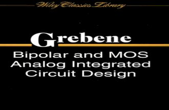 Bipolar and MOS Analog Integrated Circuit Design 2003 -Grebene