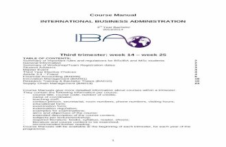 IBA Bachelor 3 Trimester 3 Course Manual