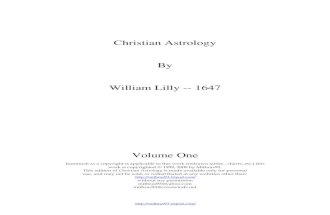 Christian Astrology, Book I (William Lilly)