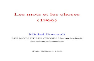 Les Mots Et Les Choses -Foucault