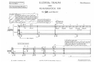 Stockhausen - Klavierstück XIII (Luzifers Traum)