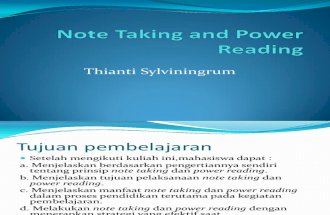 Note Taking & Power Reading 2010
