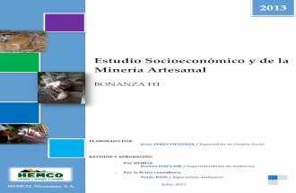 Estudio Socioeconomico y de La Mineria Artesanal en Bonanza H1 FINAL RV-Libre