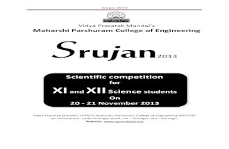 Maharshi Parshuram College of Engineering_Srujan 2013