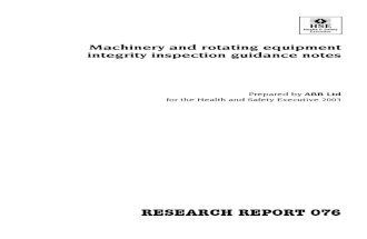 UK HSE Machinery and Rotating Equipment Integrity Inspection Guidance Notes