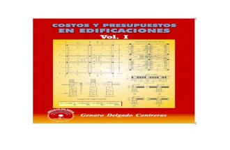 -Costos y Presupuestos en Edificaciones Genaro Delgado Contreras