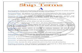 Ship Terms Glossary