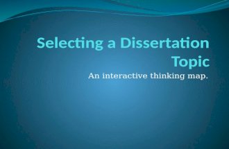 Selecting a Dissertation Topic