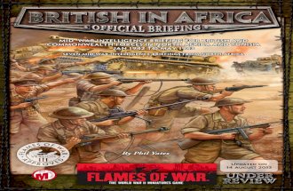 FoW: Mid War British Africa Intelligence Briefing
