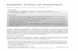 Systemic Causes of Cholestasis