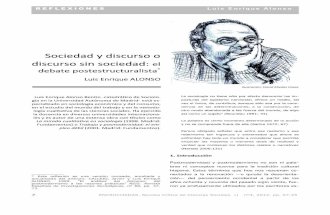 Postmodernismo y Post-estructuralismo (Luis Enrique Alonso, Encrucijadas 2012)