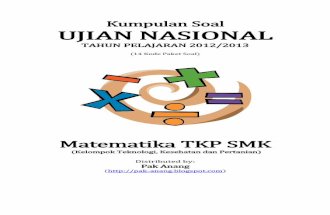 Naskah Soal UN Matematika TKP SMK 2013 (14 Paket Soal) Pak-Anang.blogspot.com