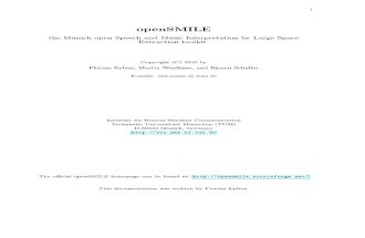 OpenSMILE Book 1.0.0