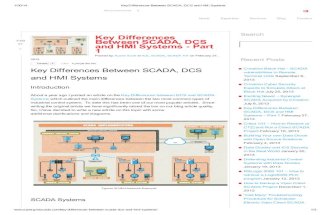 Key Differences Between SCADA, DCS and HMI Systems